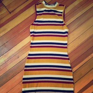 High Neck Bodycon Dress